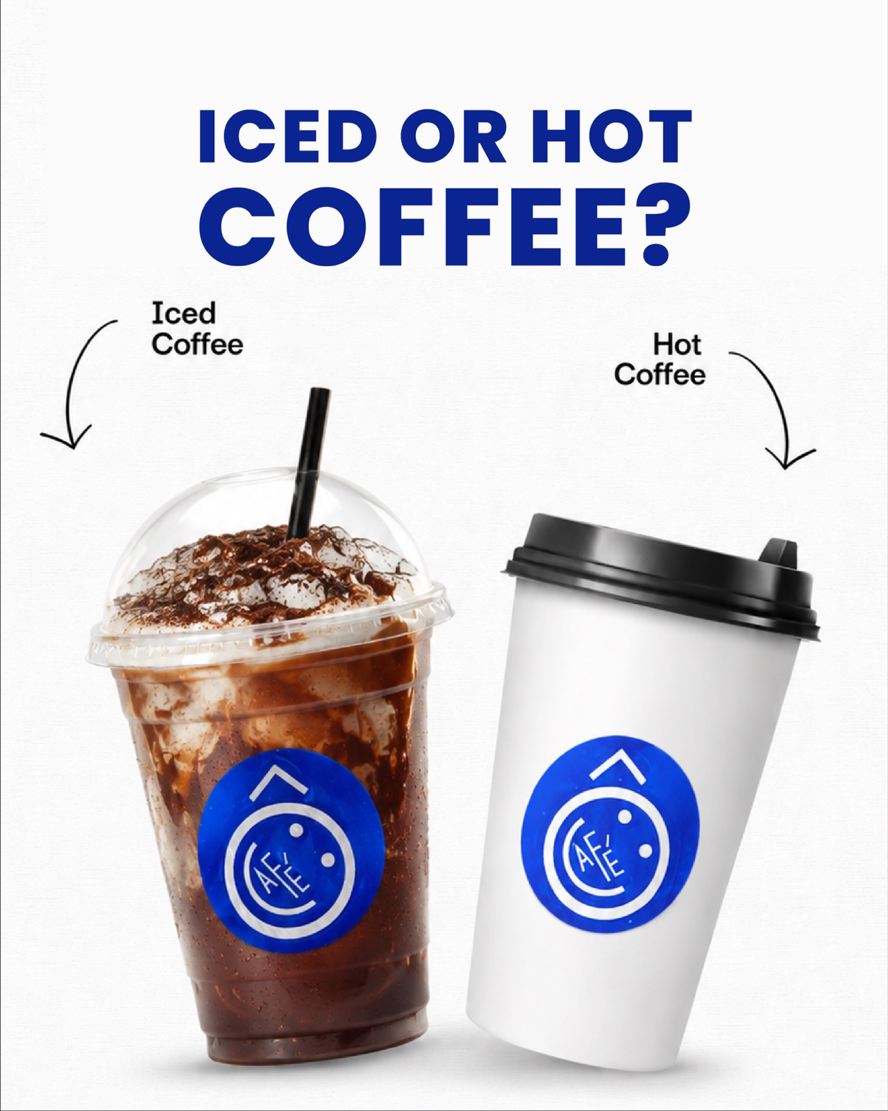 Ô café iced chocolate frappé with a domed lid